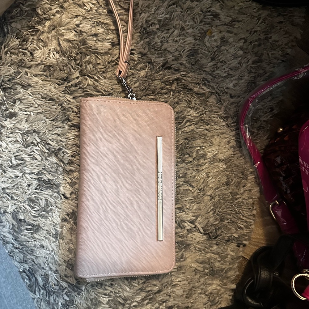 Elegant Pink Wristlet Clutch